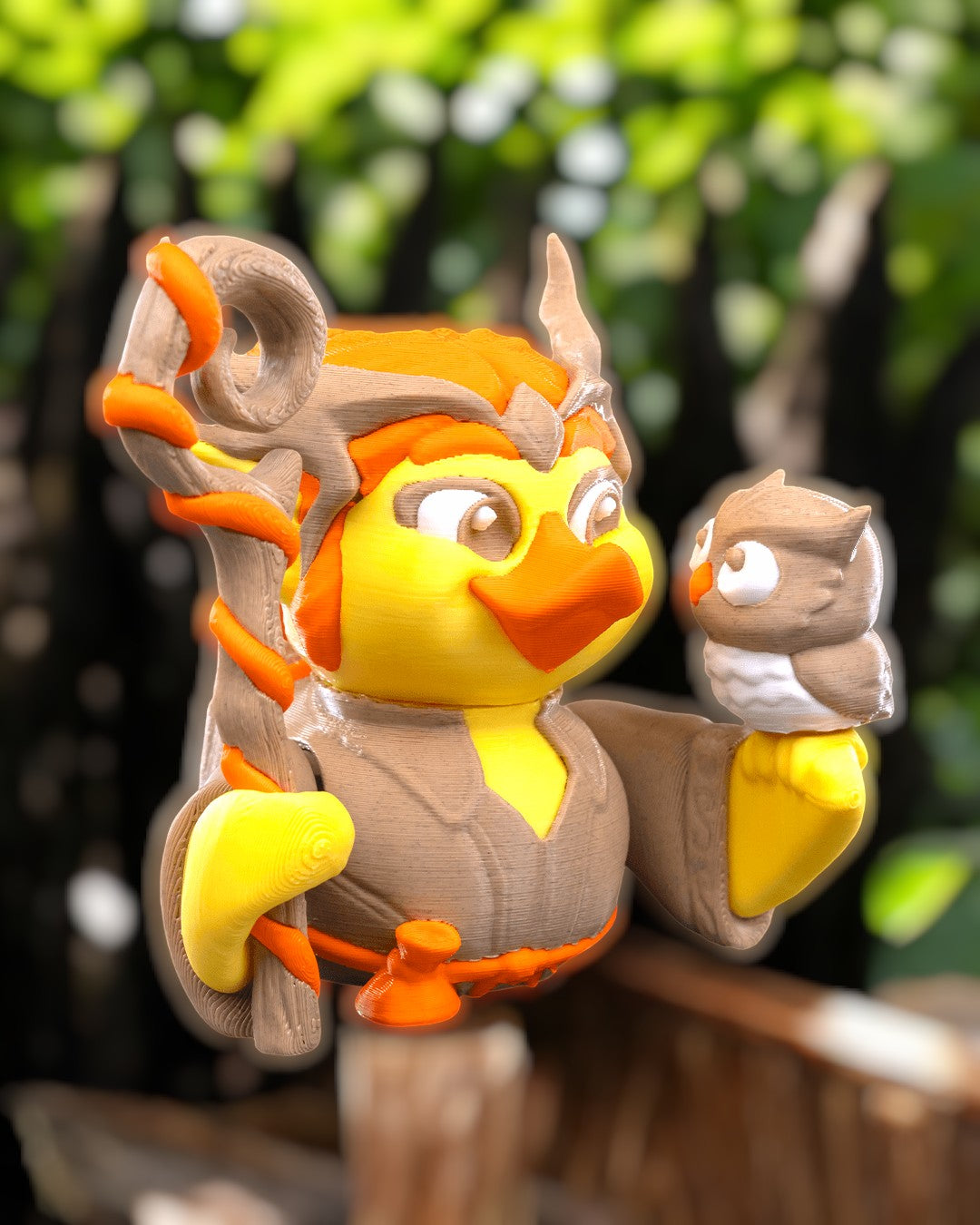 Thorn Wing – 3D Printed Articulated Duck with Removable Staff | Fantasy Collectible for Jeep Owners & Duck Lovers