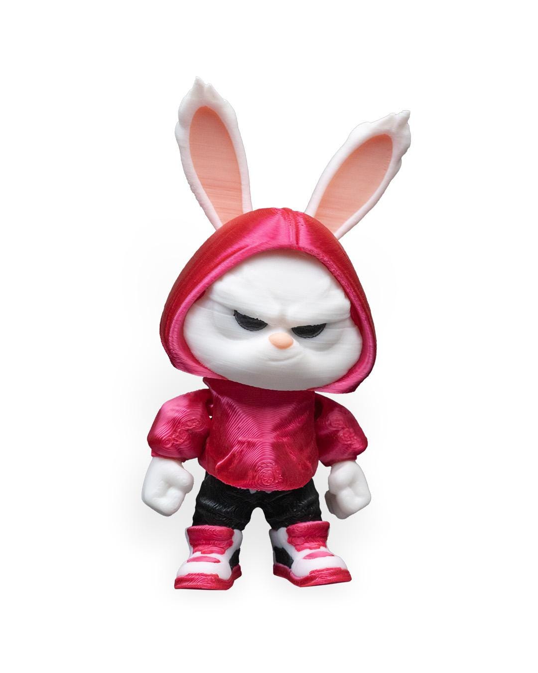 Hoodie Hopper– 3D Printed Articulated Bunny Dinosaur Toy & Keychain (Copy)