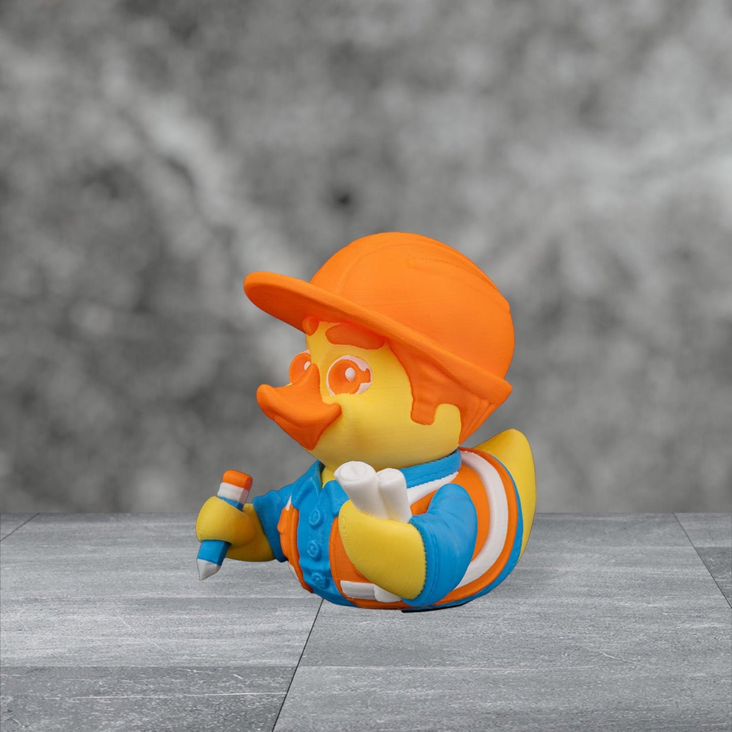 Duckgineer – 3D Printed Articulated Duck Figurine | Funny Collectible Gift | Male & Female Custom Desk Decor