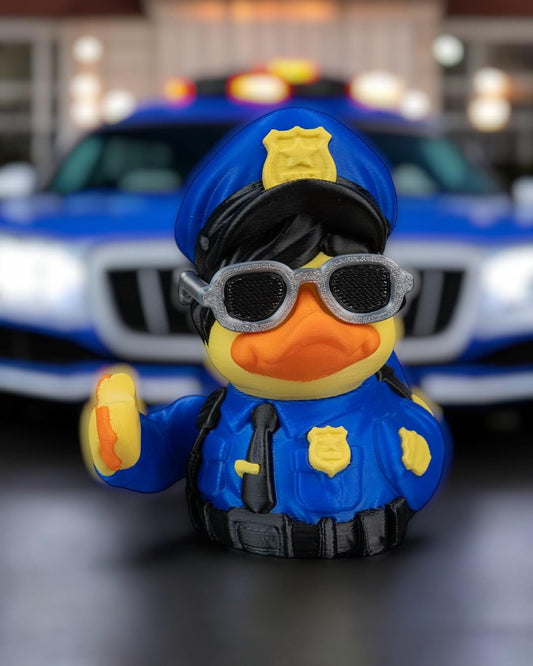 Quop 3D Printed Articulated Duck Figurine | Funny Collectible for Jeep Owners | Duck Lovers | Law Enforcement Gift