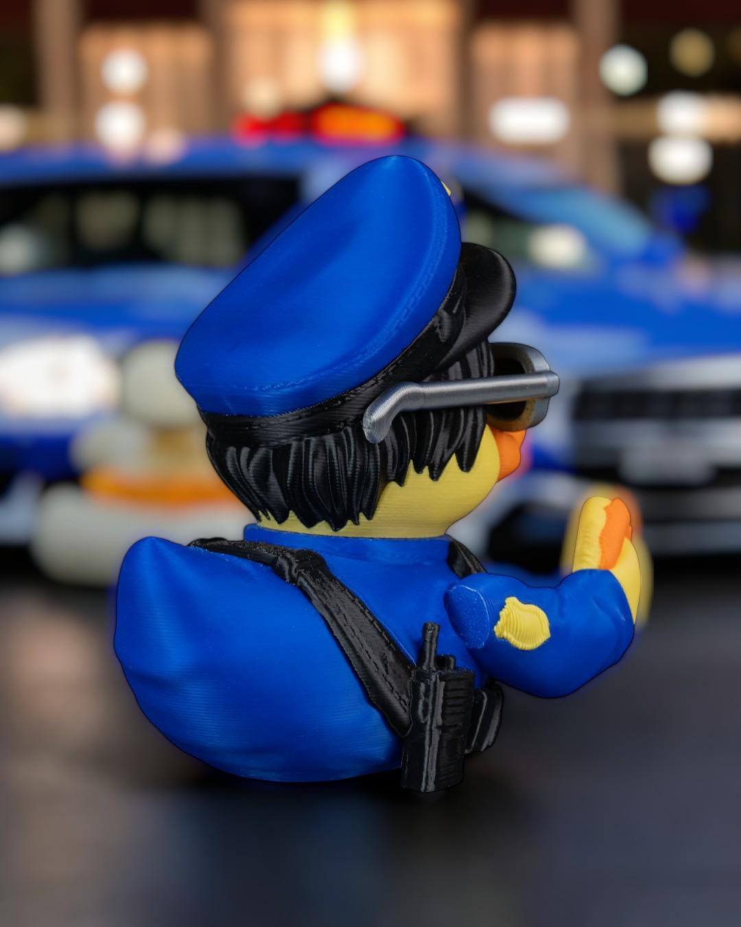 Quop 3D Printed Articulated Duck Figurine | Funny Collectible for Jeep Owners | Duck Lovers | Law Enforcement Gift