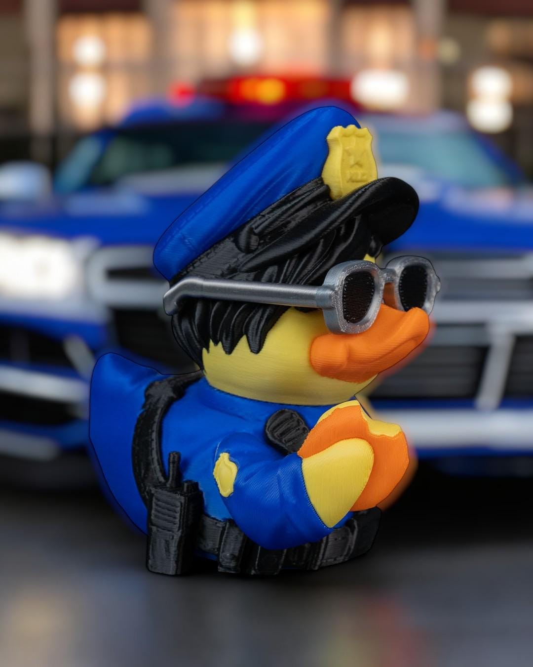 Quop 3D Printed Articulated Duck Figurine | Funny Collectible for Jeep Owners | Duck Lovers | Law Enforcement Gift