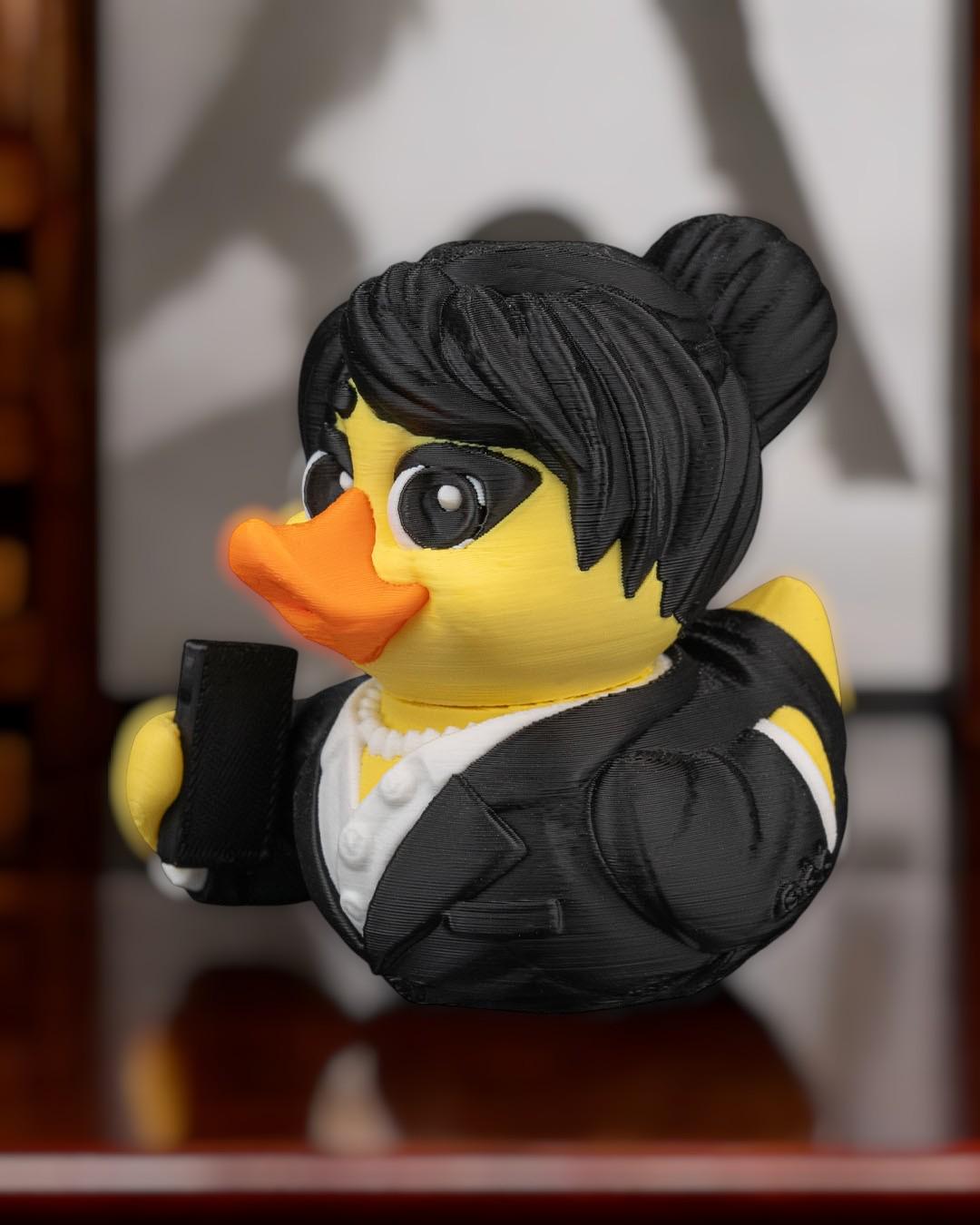 The Godfeather – 3D Printed Duck Figurine | Funny Articulated Collectible | Customizable Desk Decor Gift