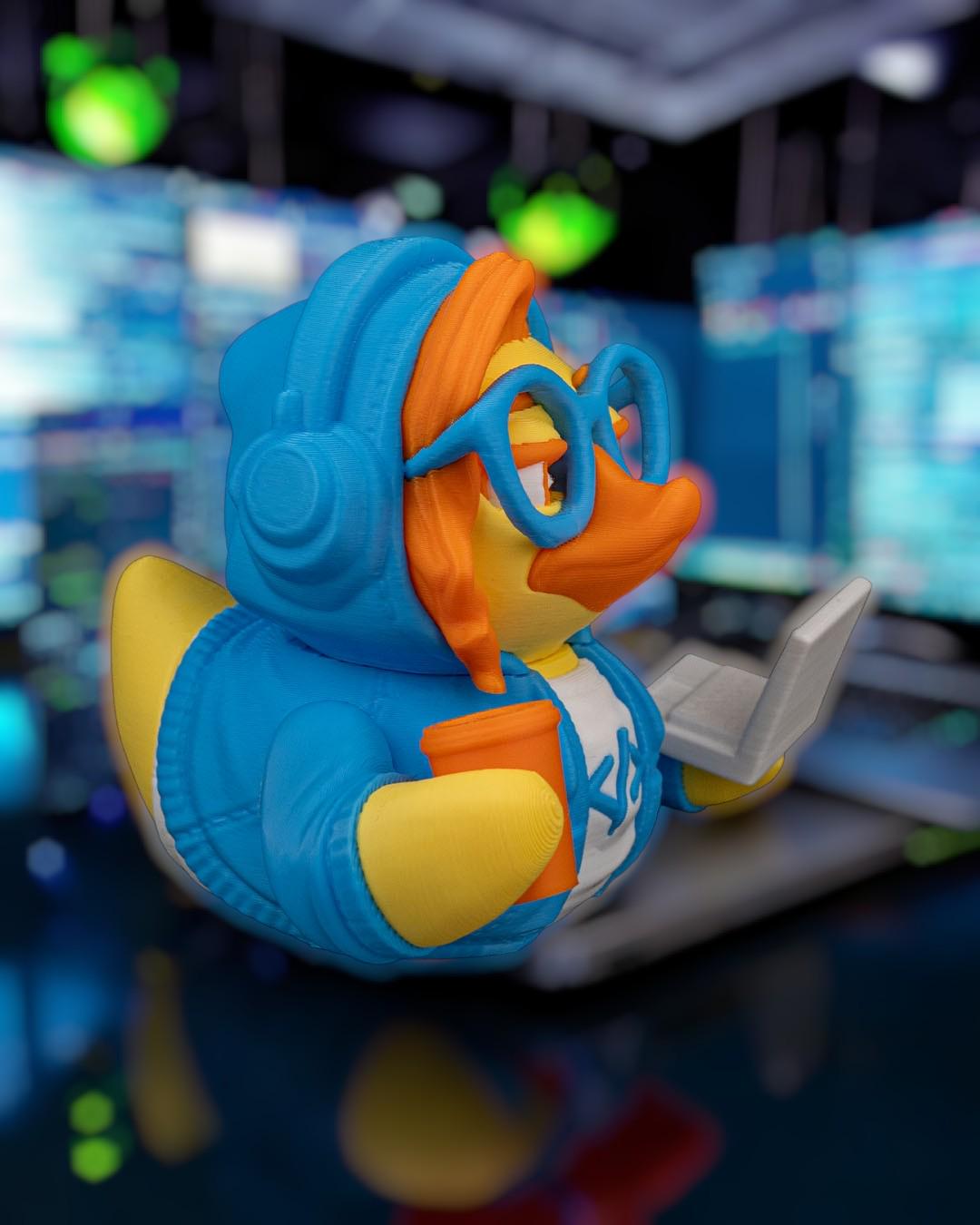 Code Quacker 3D Printed Articulated Duck Figurine | Funny Collectible for Jeep Owners | Duck Lovers | Programmer Gift