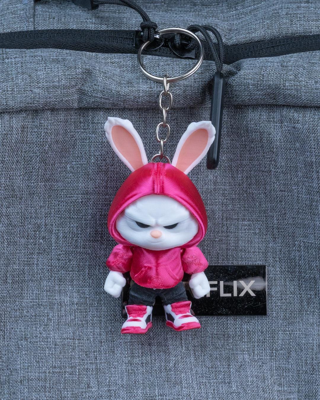 Hoodie Hopper– 3D Printed Articulated Bunny Dinosaur Toy & Keychain (Copy)