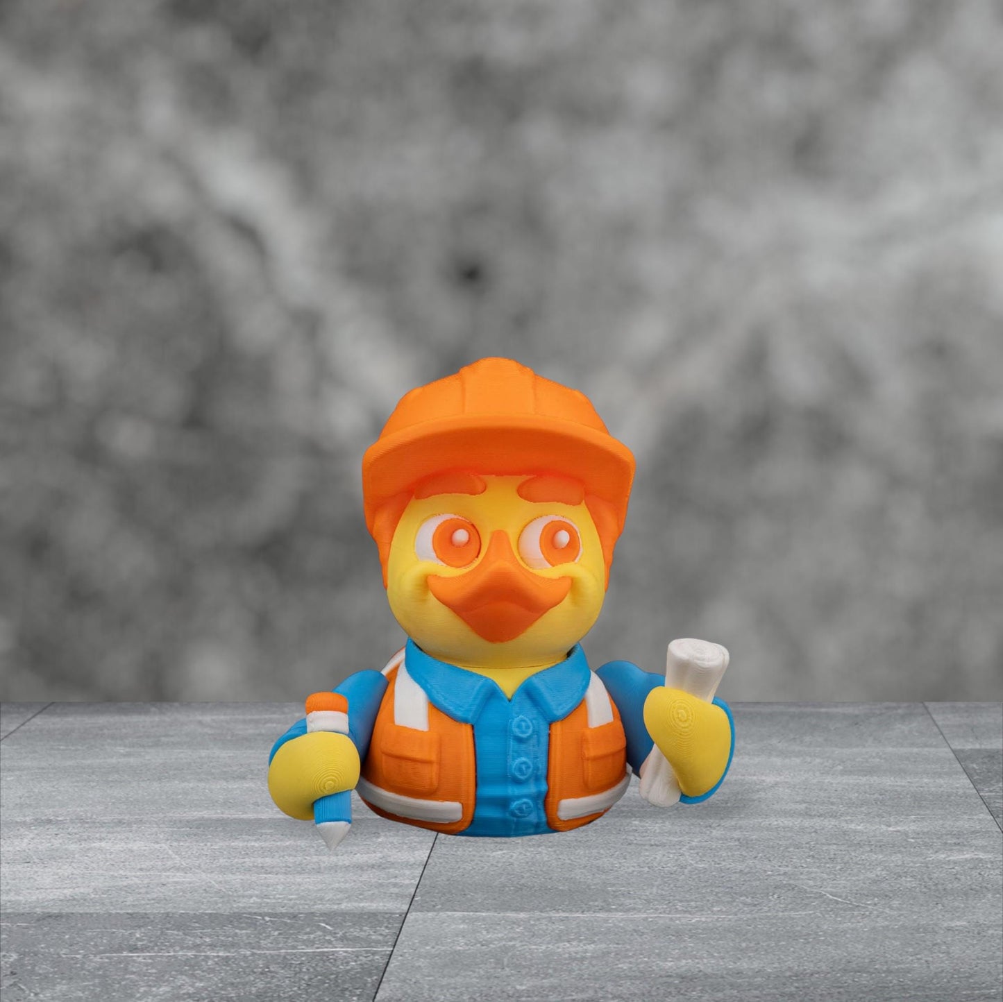 Duckgineer – 3D Printed Articulated Duck Figurine | Funny Collectible Gift | Male & Female Custom Desk Decor