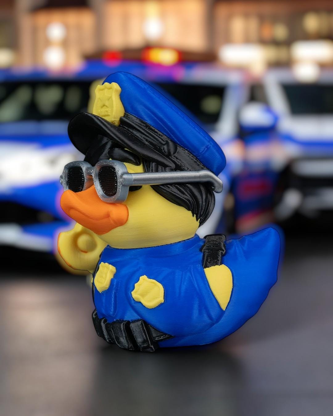 Quop 3D Printed Articulated Duck Figurine | Funny Collectible for Jeep Owners | Duck Lovers | Law Enforcement Gift