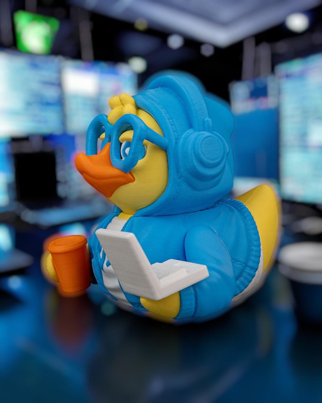 Code Quacker 3D Printed Articulated Duck Figurine | Funny Collectible for Jeep Owners | Duck Lovers | Programmer Gift