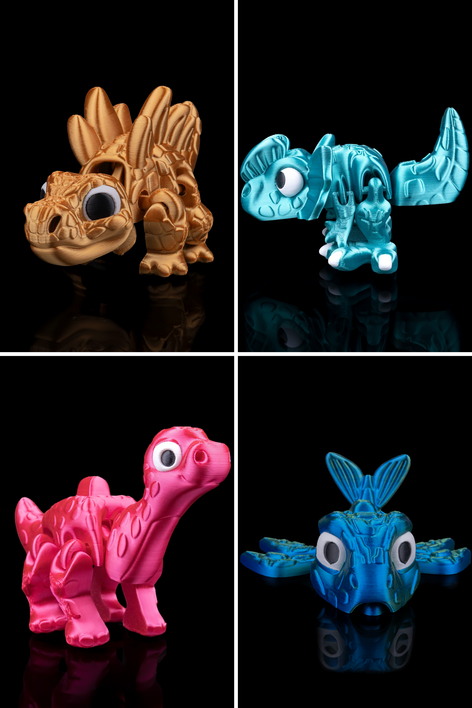 🦖 Flexi Dinosaurs Collection – Bendable Prehistoric Fun in Vibrant Colors!