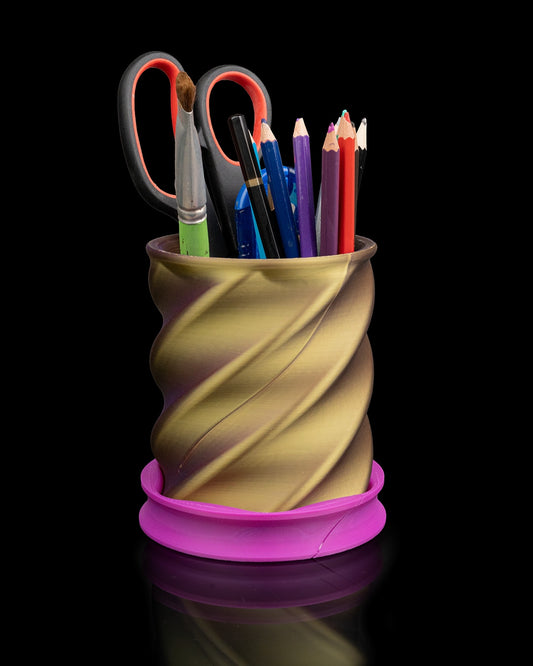 Twisted Cup Pen Holder