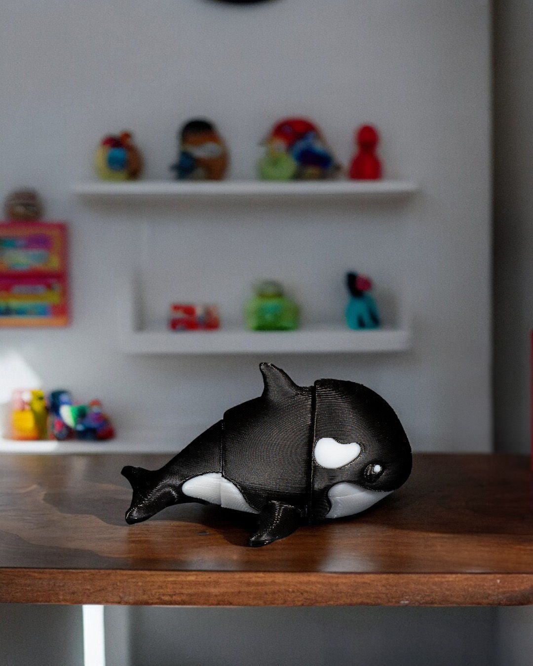 Tiny Orca Pocket Pal Toy & Keychain