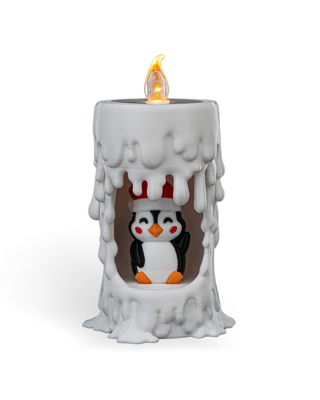 Pinguin-Kerzen-Tischlampe