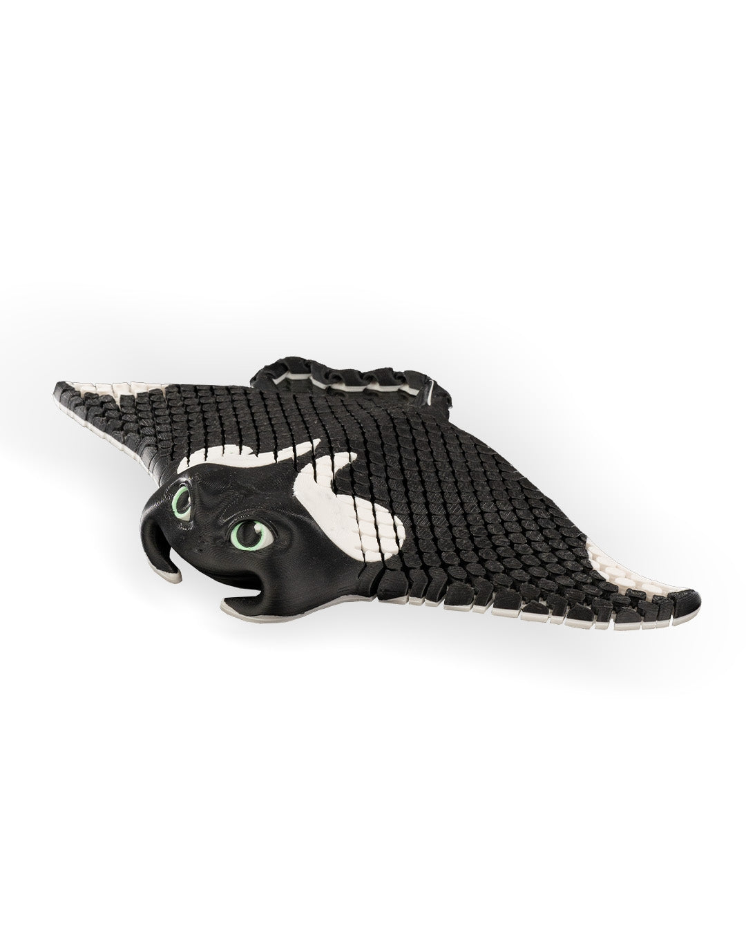 Majestic Manny – 3D Printed Articulated Manta Ray Toy, Flexible Fidget Figure, Ocean Animal Collectible