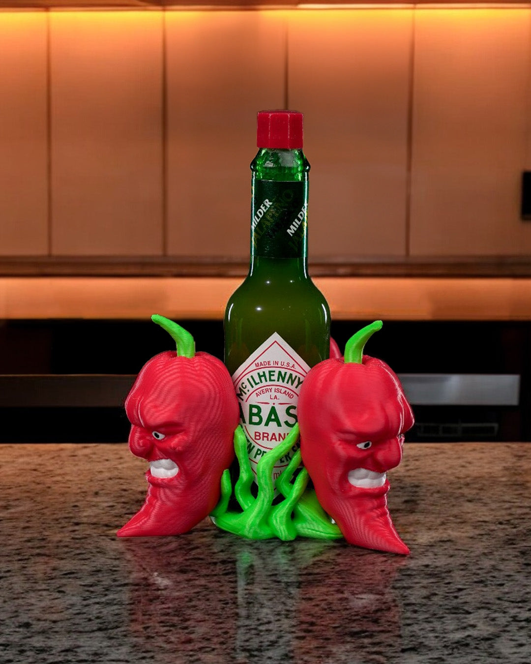 Porte-tabasco imprimé en 3D – Accessoire de cuisine fonctionnel