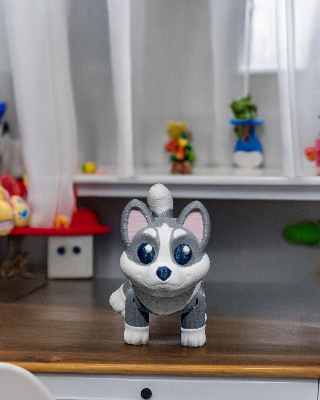 Husky Pocket Pal Toy & Keychain