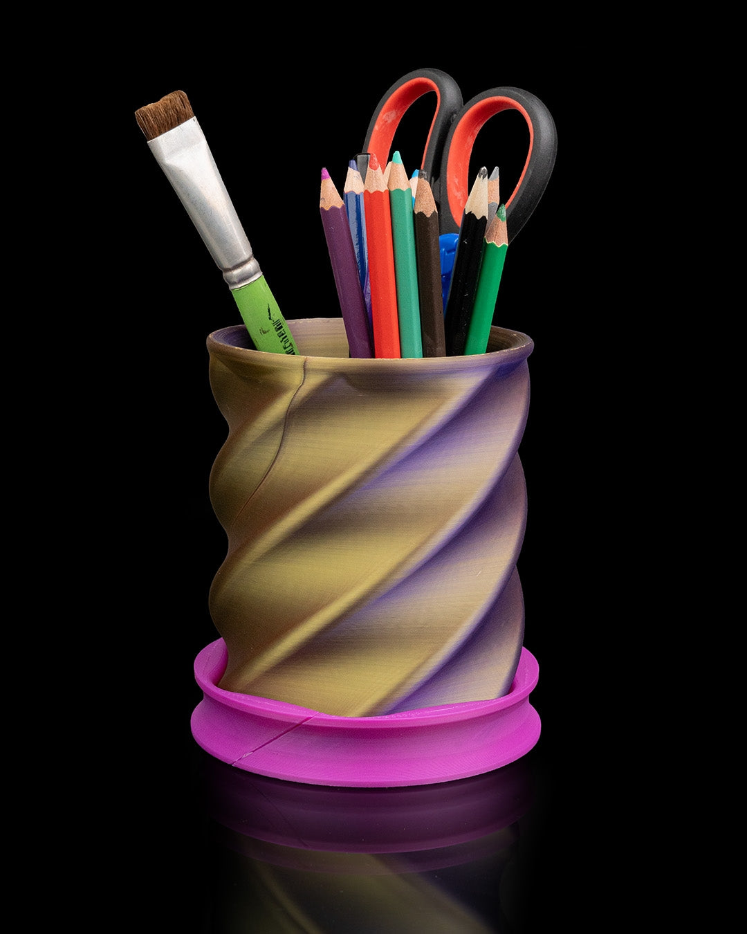 Twisted Cup Pen Holder