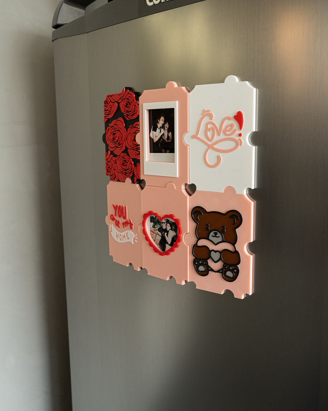 Puzzled Love Magnetic Photo Frame