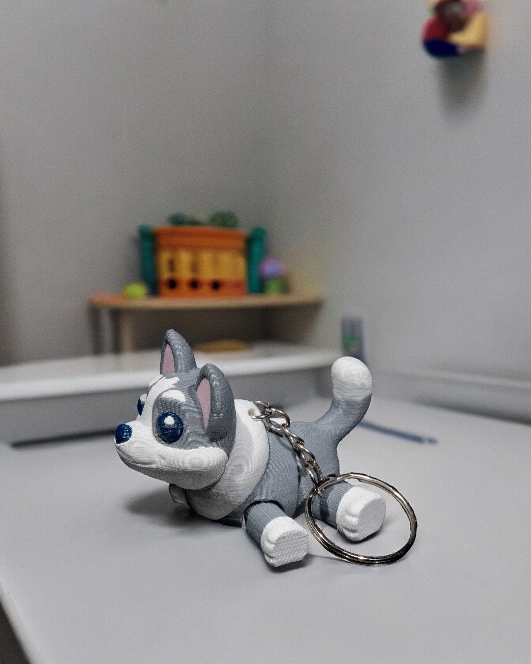 Husky Pocket Pal Toy & Keychain