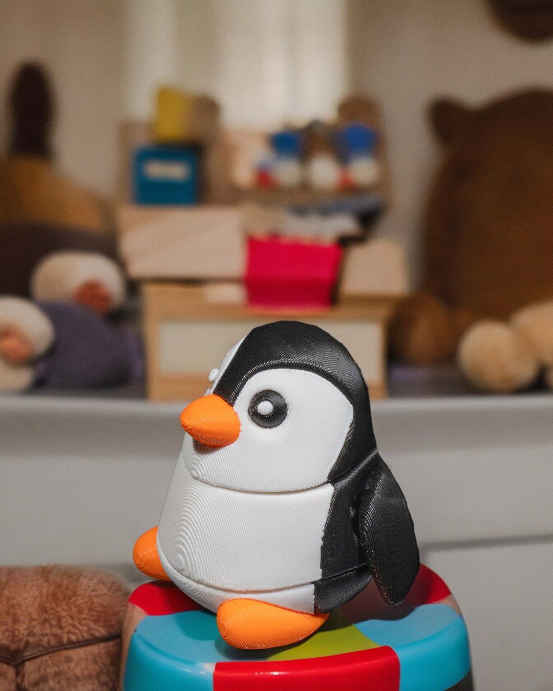 Chubby Penguin Pocket Pal Toy & Keychain