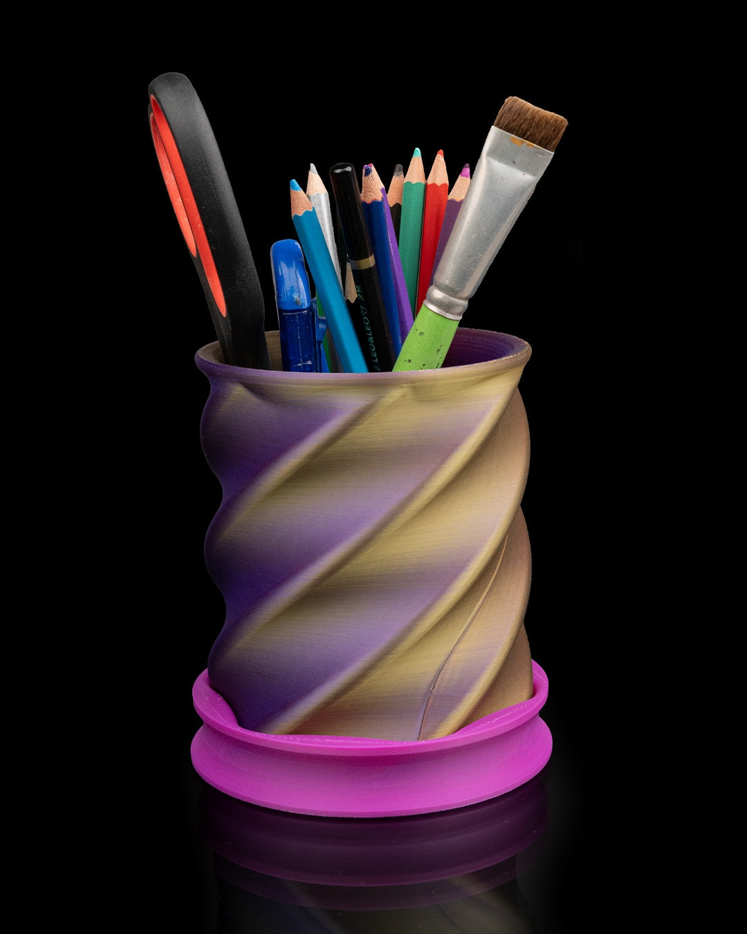 Twisted Cup Pen Holder