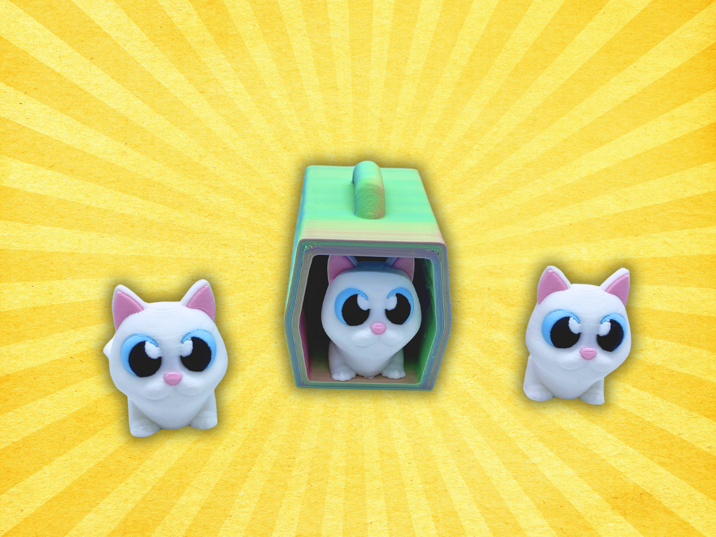 Kitten & Carrier Pocket Pal Playset