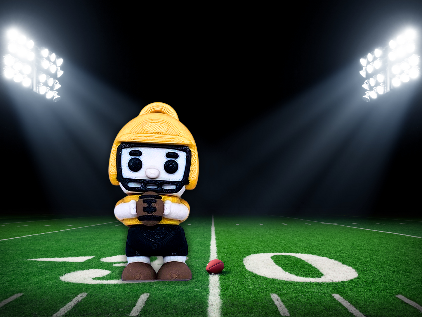 Football Player Pocket Pal Toy & Keychain