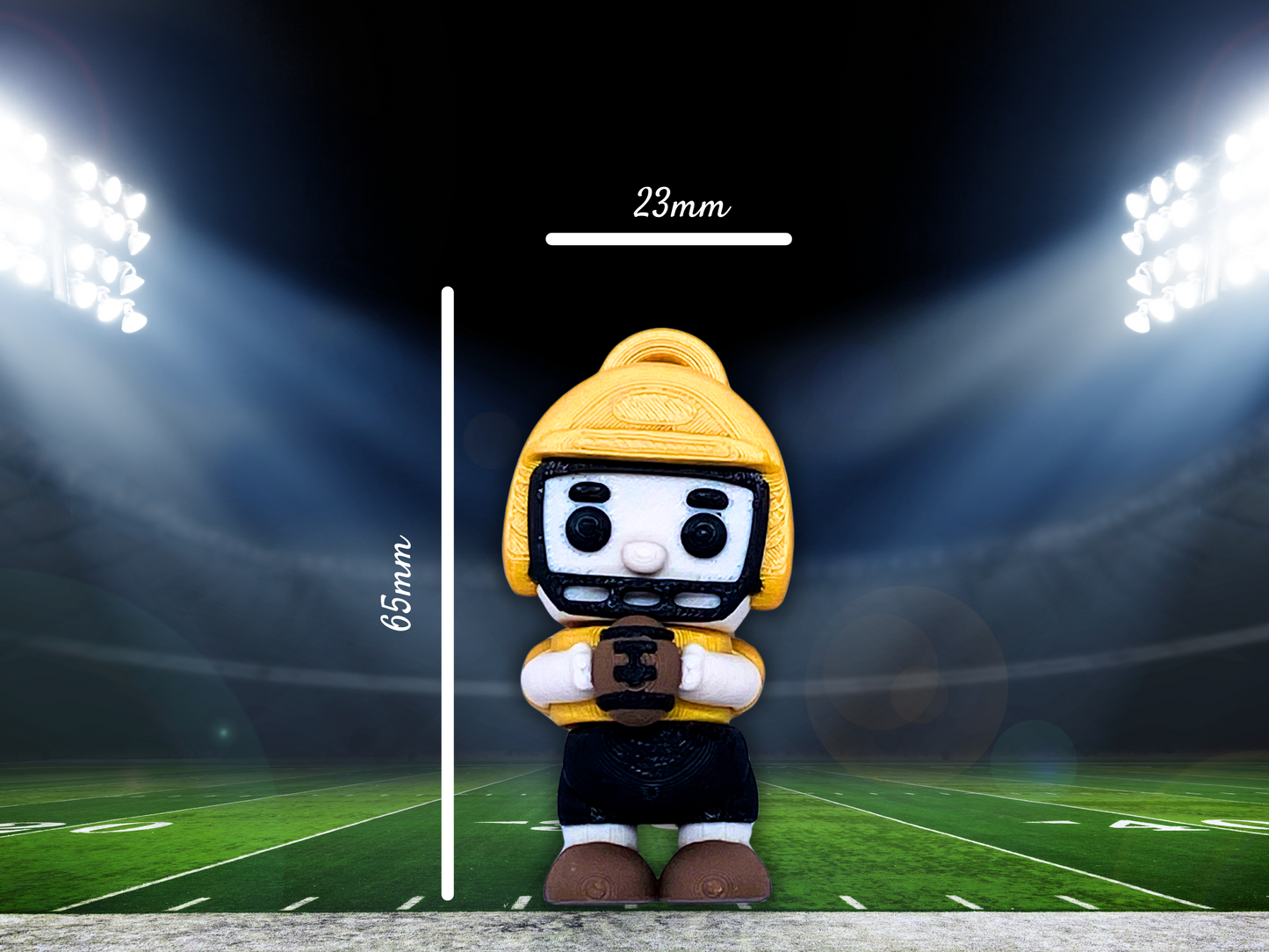 Football Player Pocket Pal Toy & Keychain