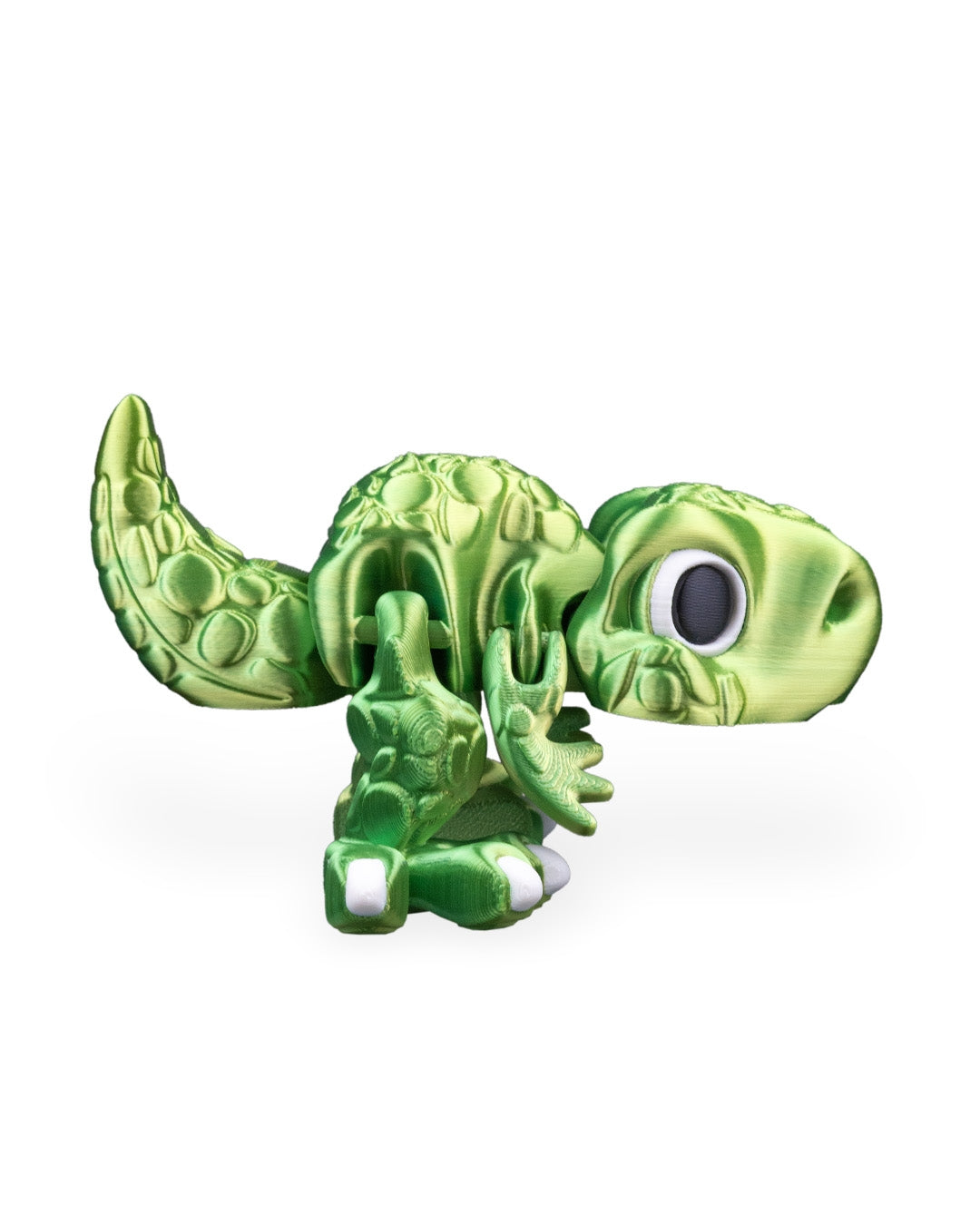 Allosaurus Flexi Dinosaur Toy – 8cm Articulated Dino with Pull-Tail Mouth Action | Dual & Tri-Color Flexible Fidget Toy