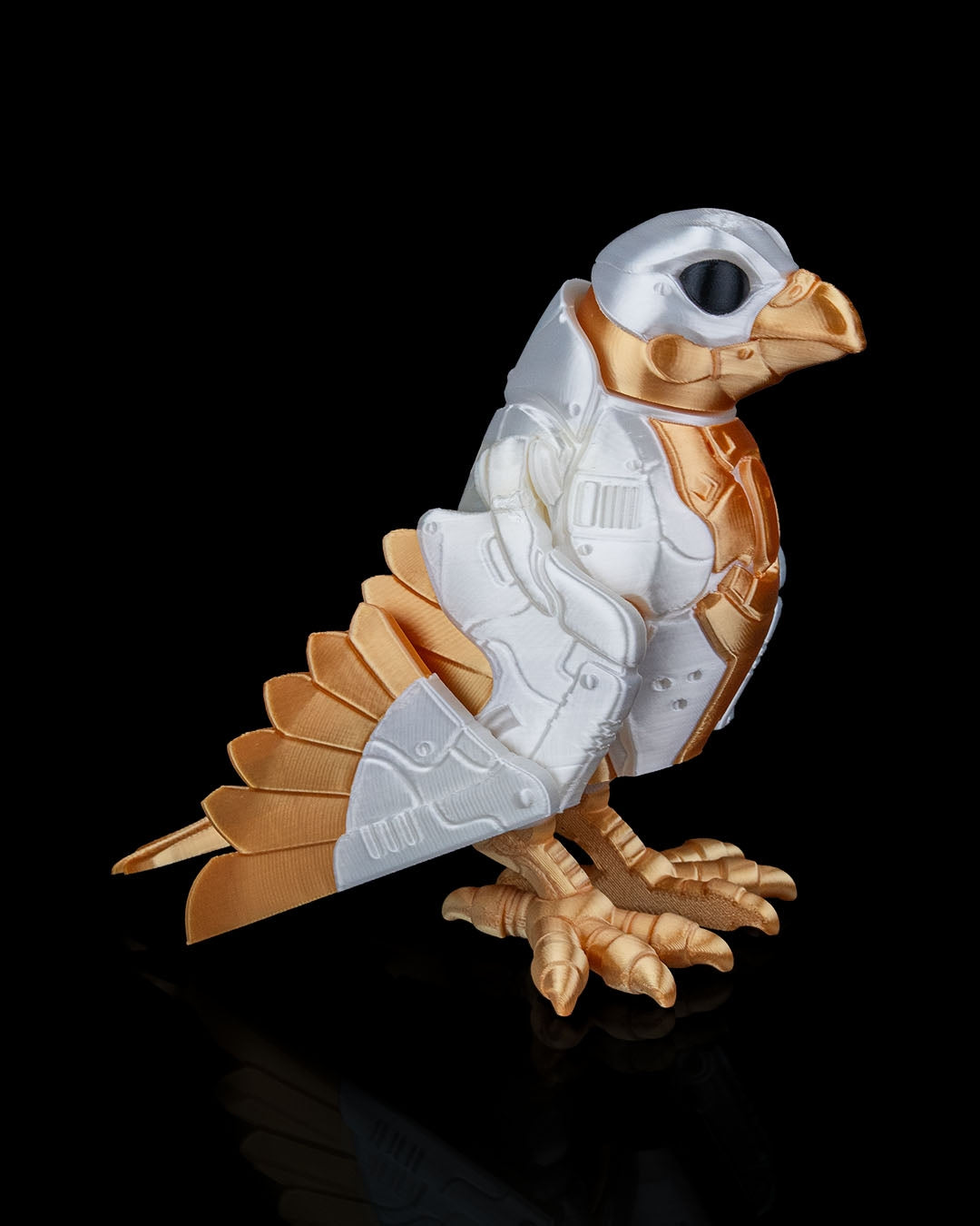 B1-RD "SkyRanger" 3D Printed Mini Glider Guardian, Articulated Flexible Fidget Desk Pet & STEM Collectible