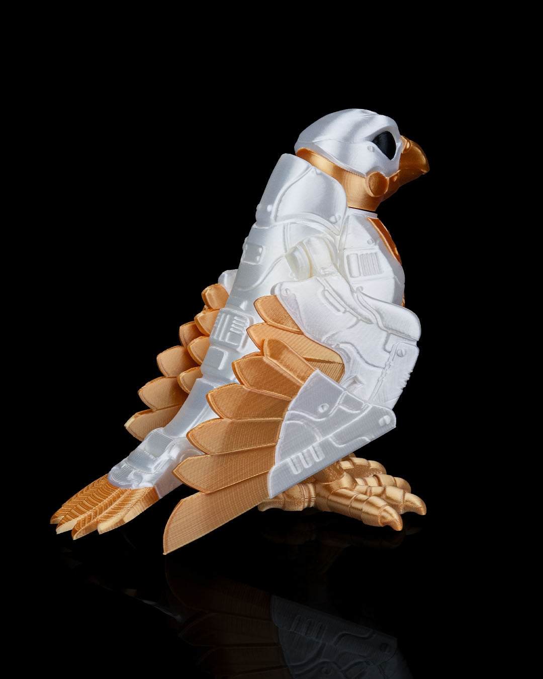 B1-RD "SkyRanger" 3D Printed Mini Glider Guardian, Articulated Flexible Fidget Desk Pet & STEM Collectible