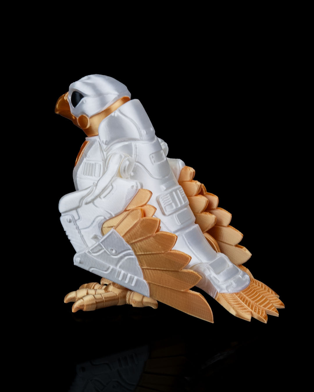 B1-RD "SkyRanger" 3D Printed Mini Glider Guardian, Articulated Flexible Fidget Desk Pet & STEM Collectible