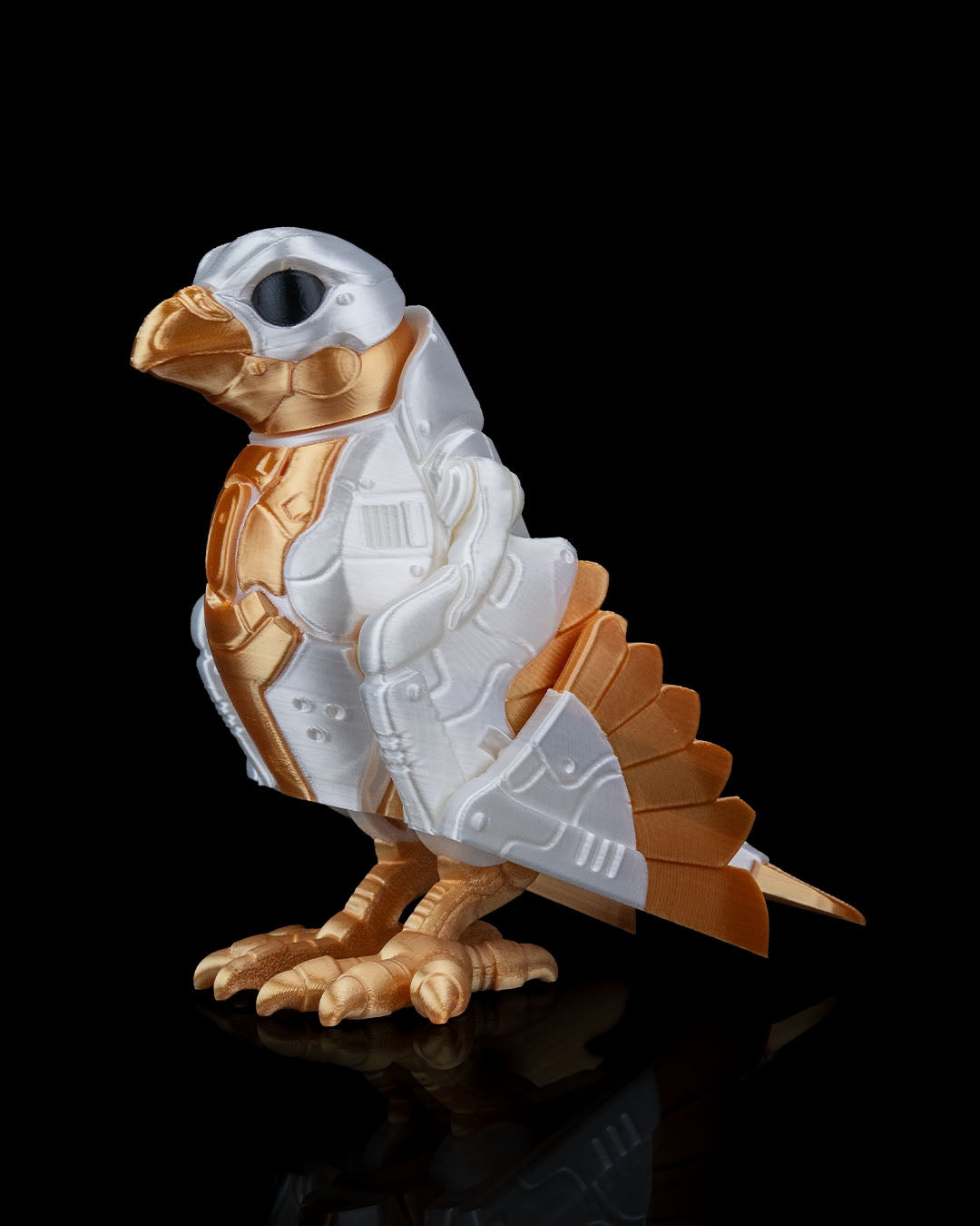B1-RD "SkyRanger" 3D Printed Mini Glider Guardian, Articulated Flexible Fidget Desk Pet & STEM Collectible
