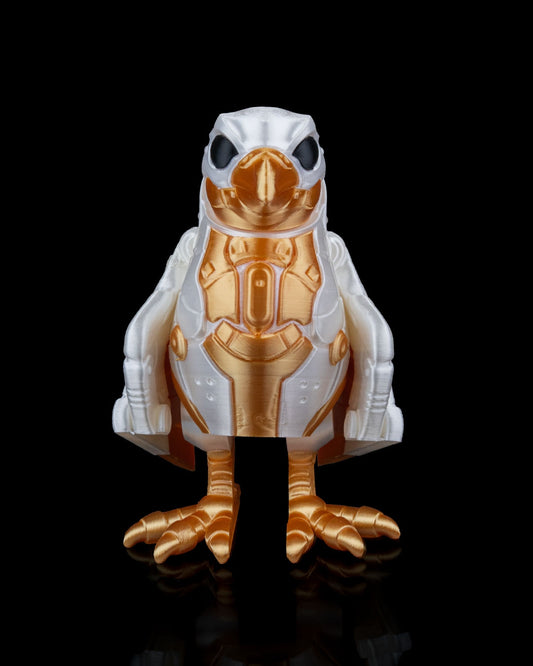 B1-RD "SkyRanger" 3D Printed Mini Glider Guardian, Articulated Flexible Fidget Desk Pet & STEM Collectible