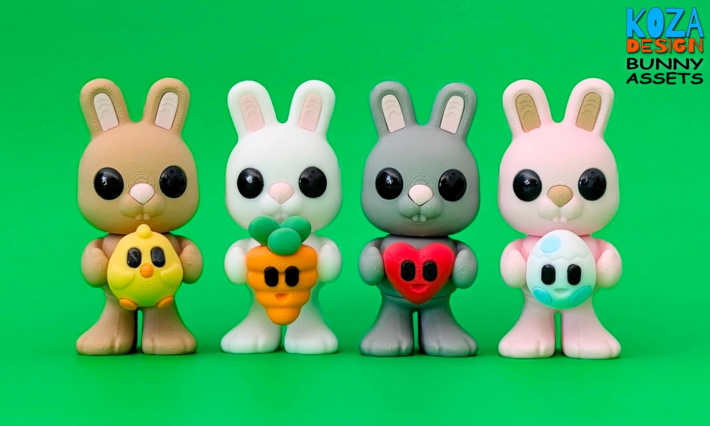 Mini DIY Carrot House Playset – Comes with Bunny & 4 Cute Buddies, Build or Preassembled Option