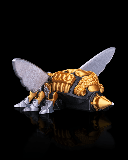 3D Printed Robo Bug Pollinator Toy – Articulated Sci-Fi Insect Figurine for Collectors, Kids, Adults & STEM Learning