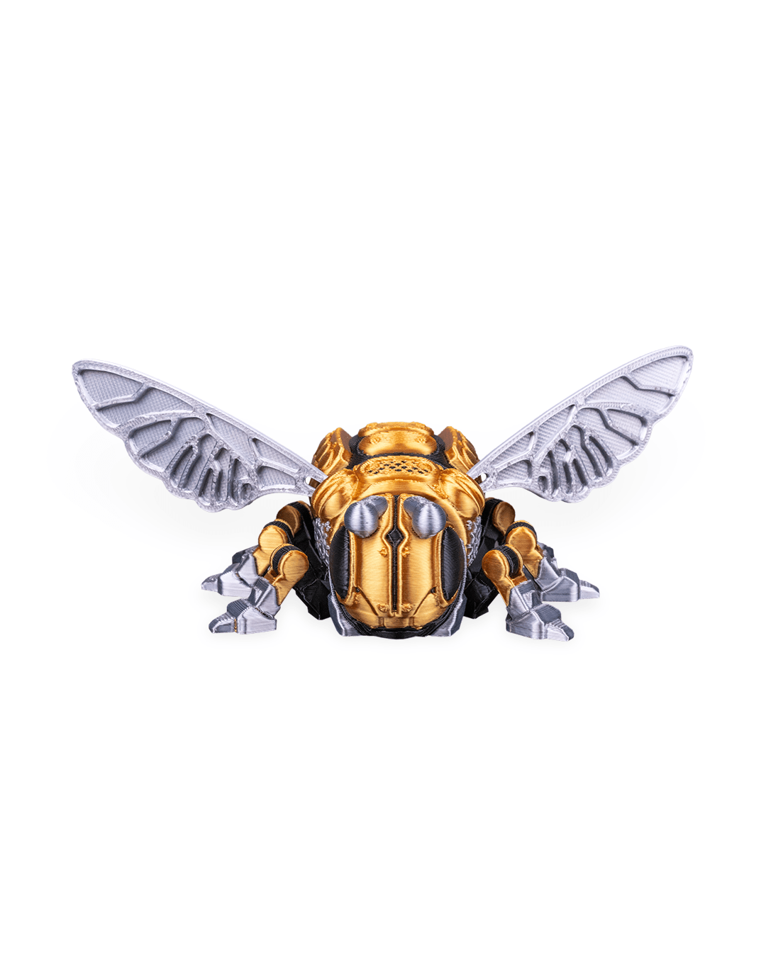 3D Printed Robo Bug Pollinator Toy – Articulated Sci-Fi Insect Figurine for Collectors, Kids, Adults & STEM Learning