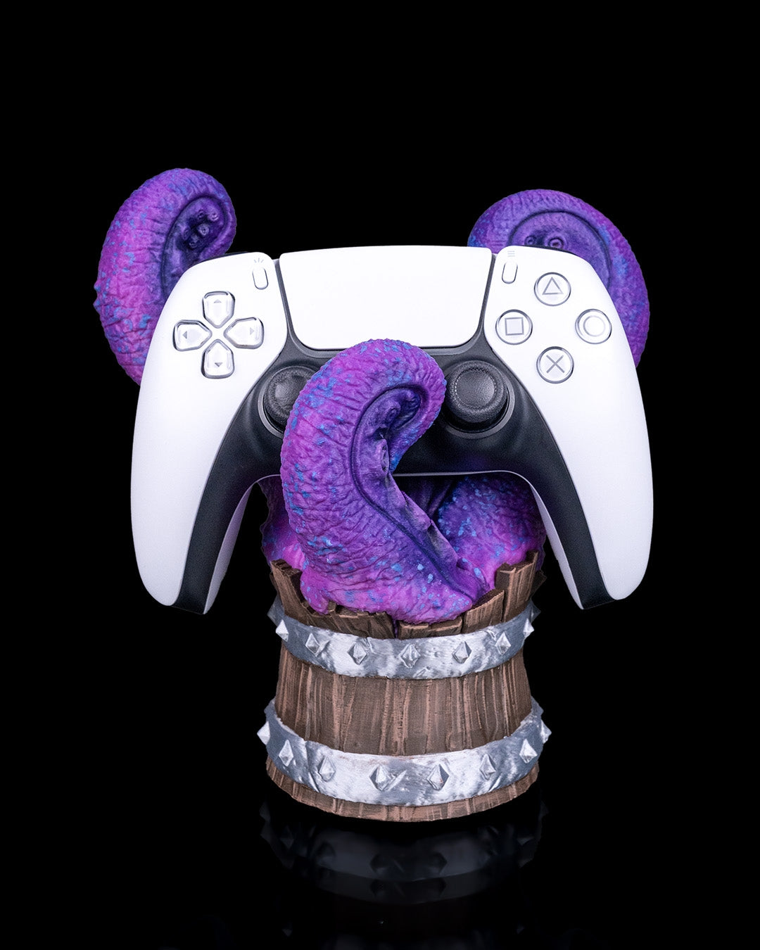 Barrel Royale – 3D Printed Controller & Remote Holder | Gaming Desk Organizer