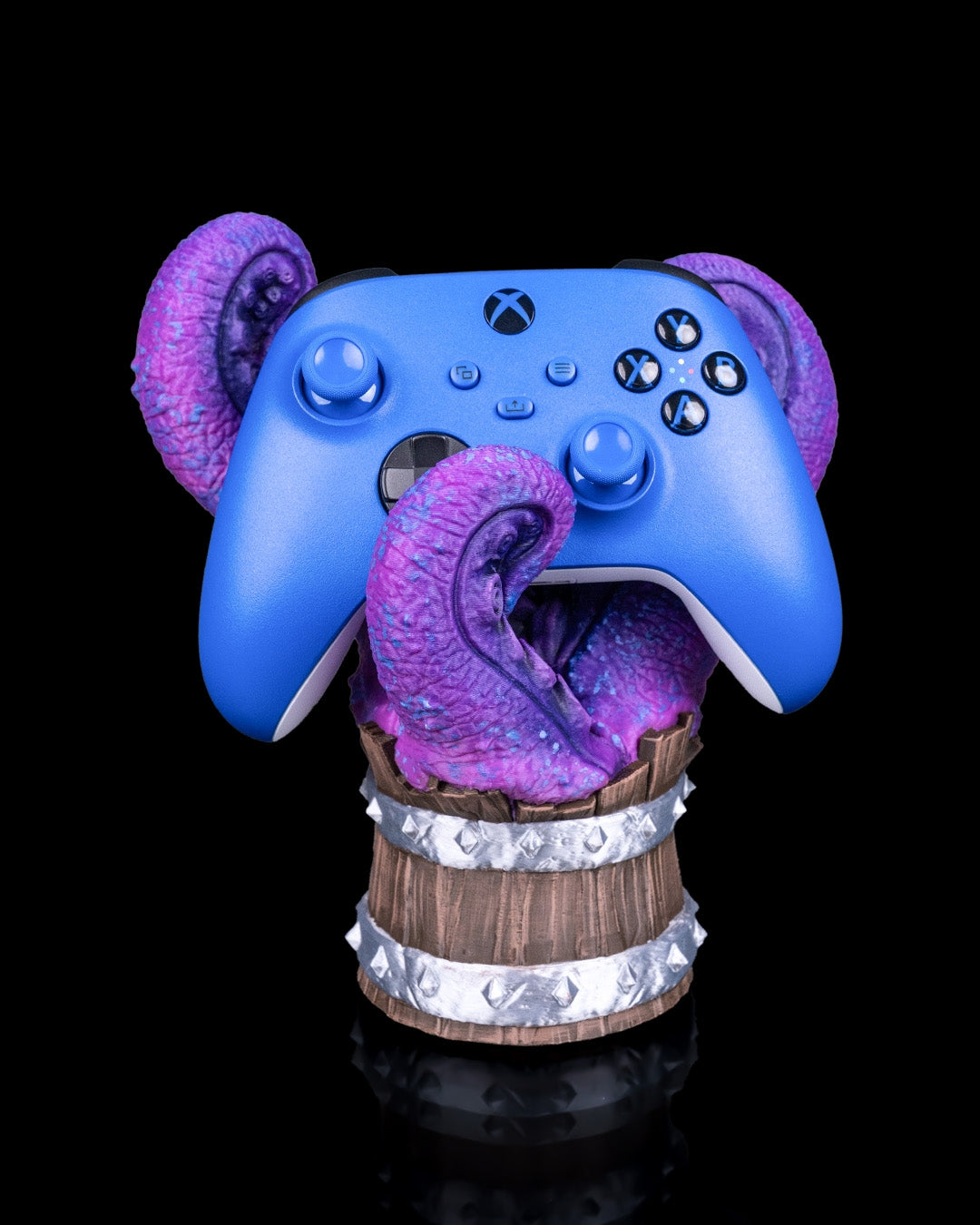 Barrel Royale – 3D Printed Controller & Remote Holder | Gaming Desk Organizer