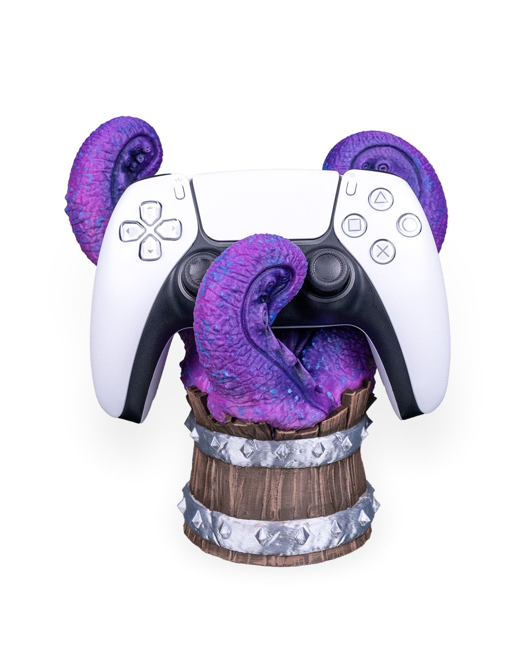 Barrel Royale – 3D Printed Controller & Remote Holder | Gaming Desk Organizer