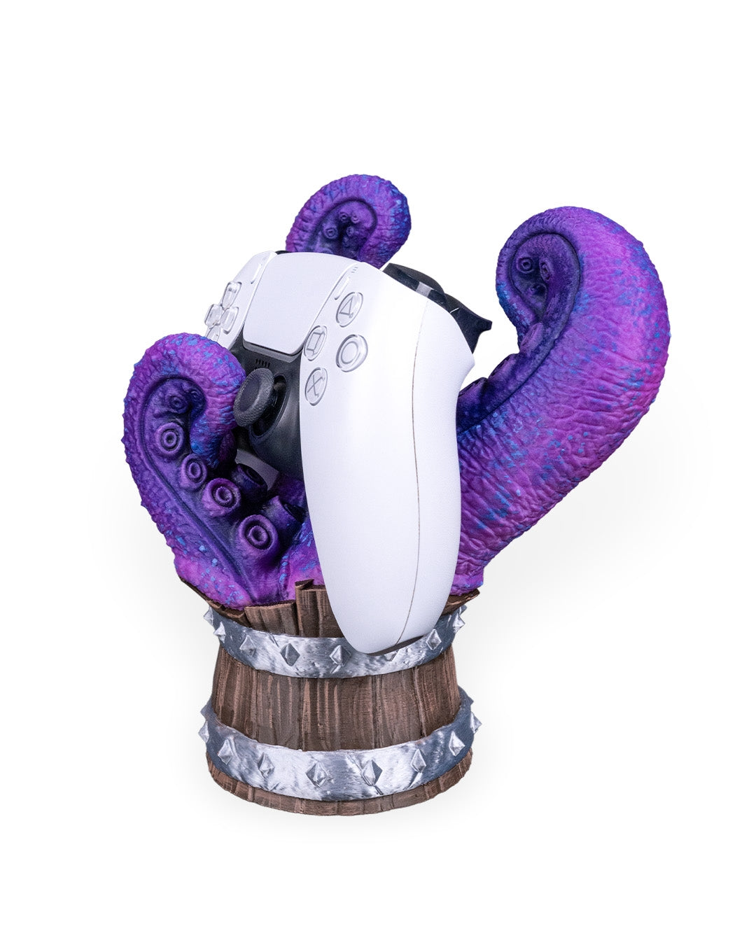 Barrel Royale – 3D Printed Controller & Remote Holder | Gaming Desk Organizer