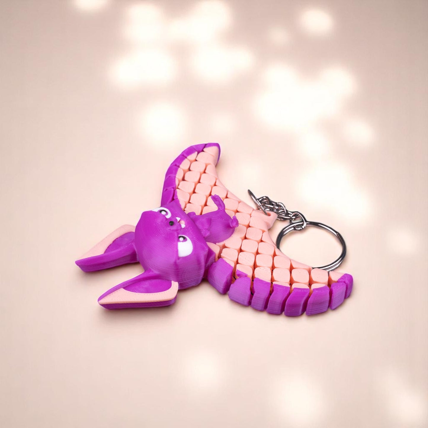 Beth the Bat – Articulated Mesh Fidget Toy | 3D Printed Halloween Bat Creature