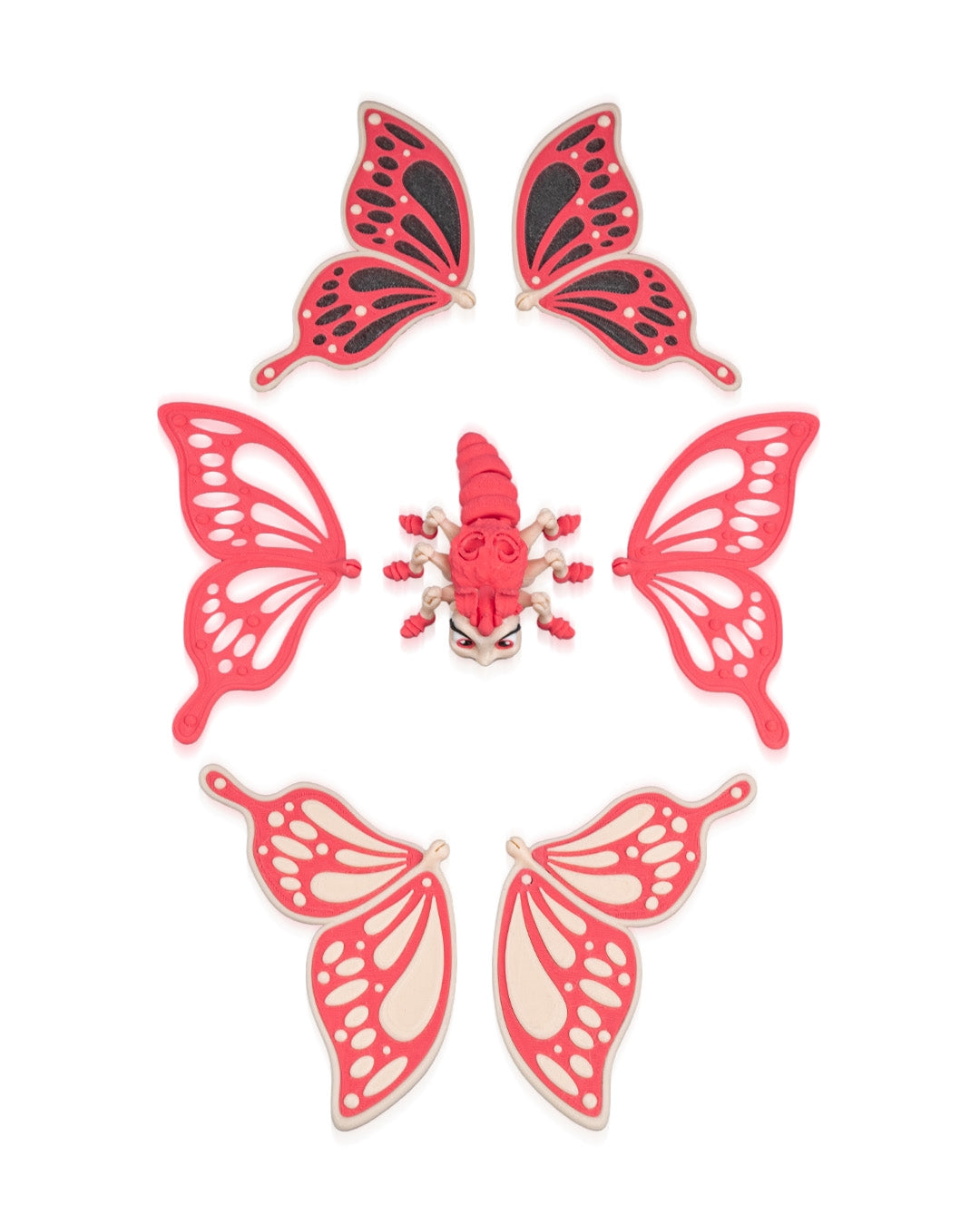 Butterfly – 3D-Printed Articulated Toy Bug