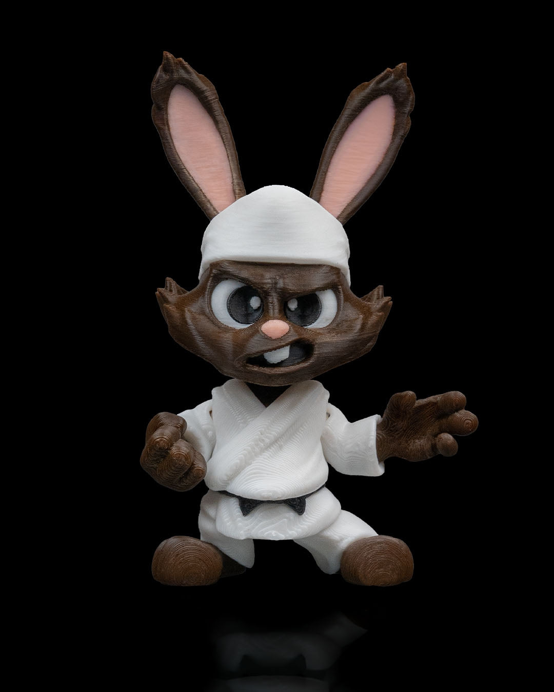 Bun Sensei– 3D Printed Articulated Toy & Keychain