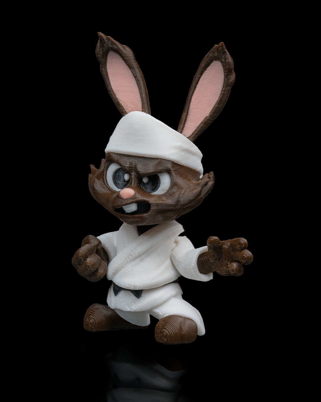 Bun Sensei– 3D Printed Articulated Toy & Keychain