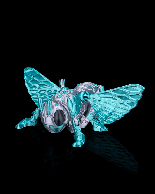 3D Printed Robo Bug SonicLeaper Toy – Articulated Sci-Fi Jumping Insect Figurine for Kids, Adults, Collectors & STEM Fun