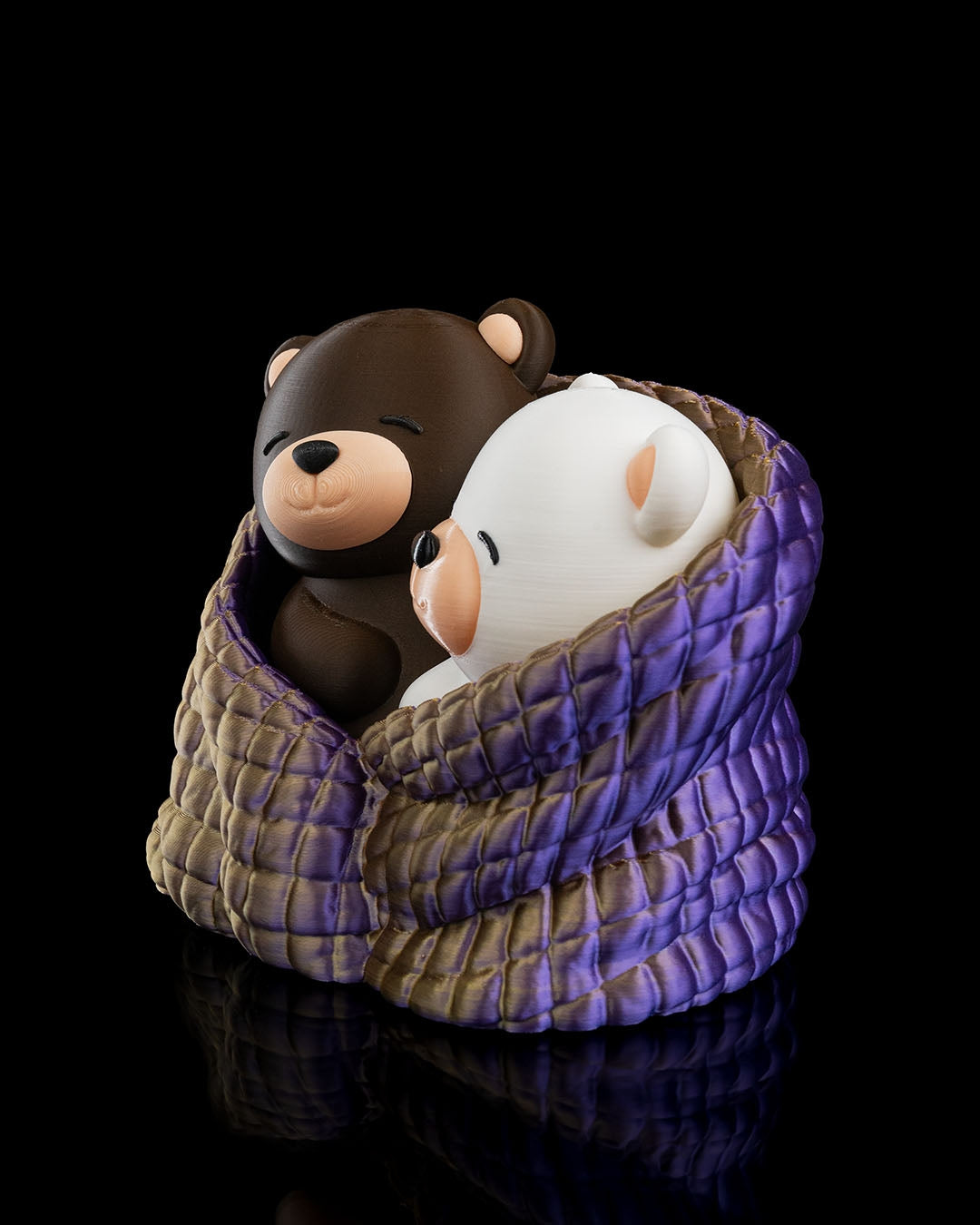 3D Printed Cuddling Bears