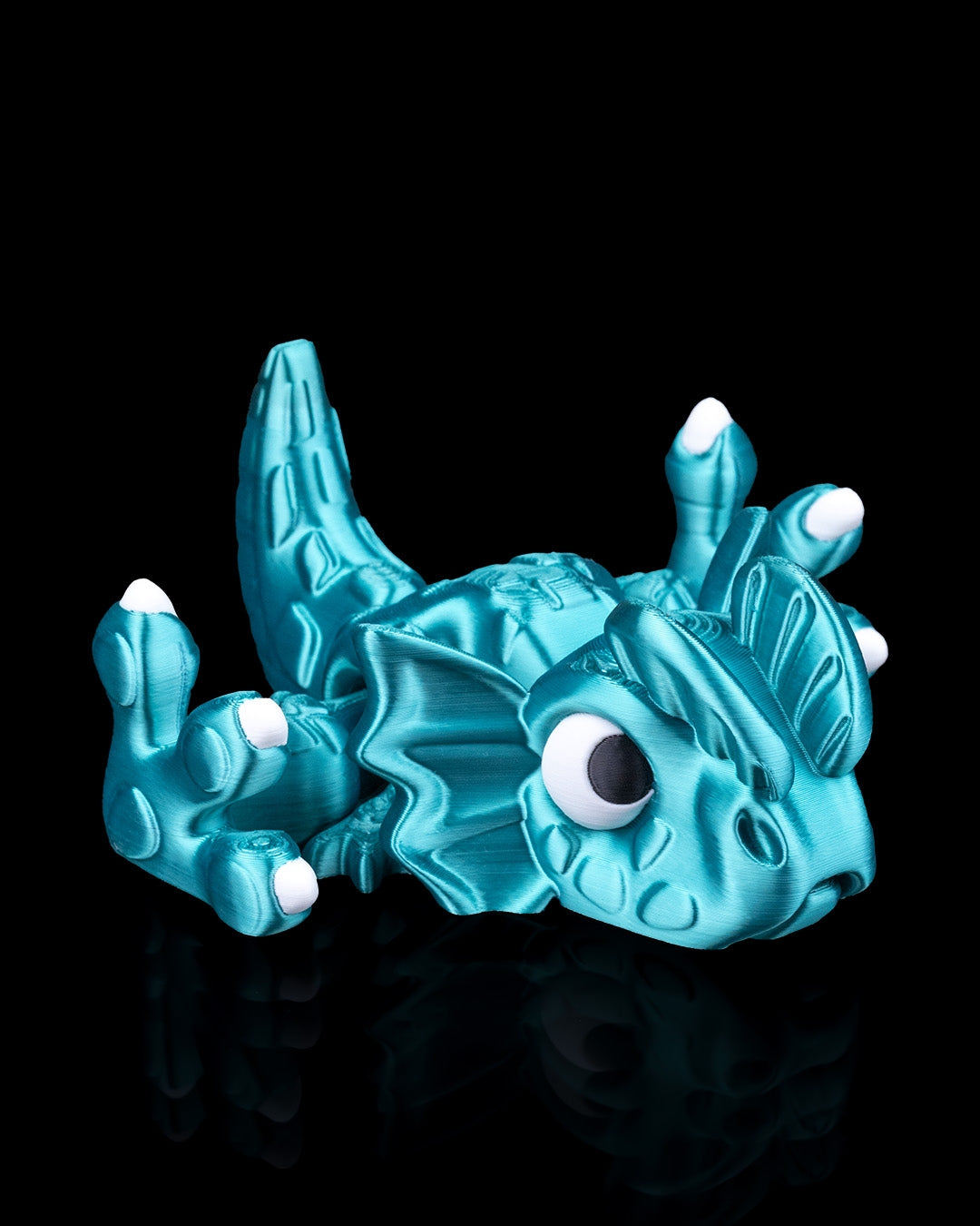 Dilophosaurus Flexi Dinosaur Toy – 8cm Articulated Figure with Pull-Tail Mouth Action | Dual & Tri-Color Flexible Dino Fidget Toy