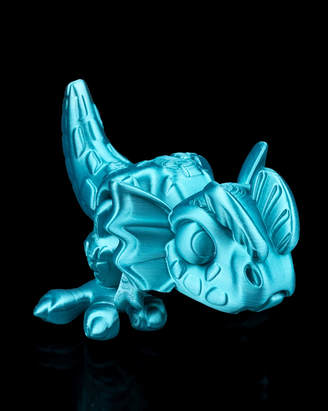 Dilophosaurus Flexi Dinosaur Toy – 8cm Articulated Figure with Pull-Tail Mouth Action | Dual & Tri-Color Flexible Dino Fidget Toy