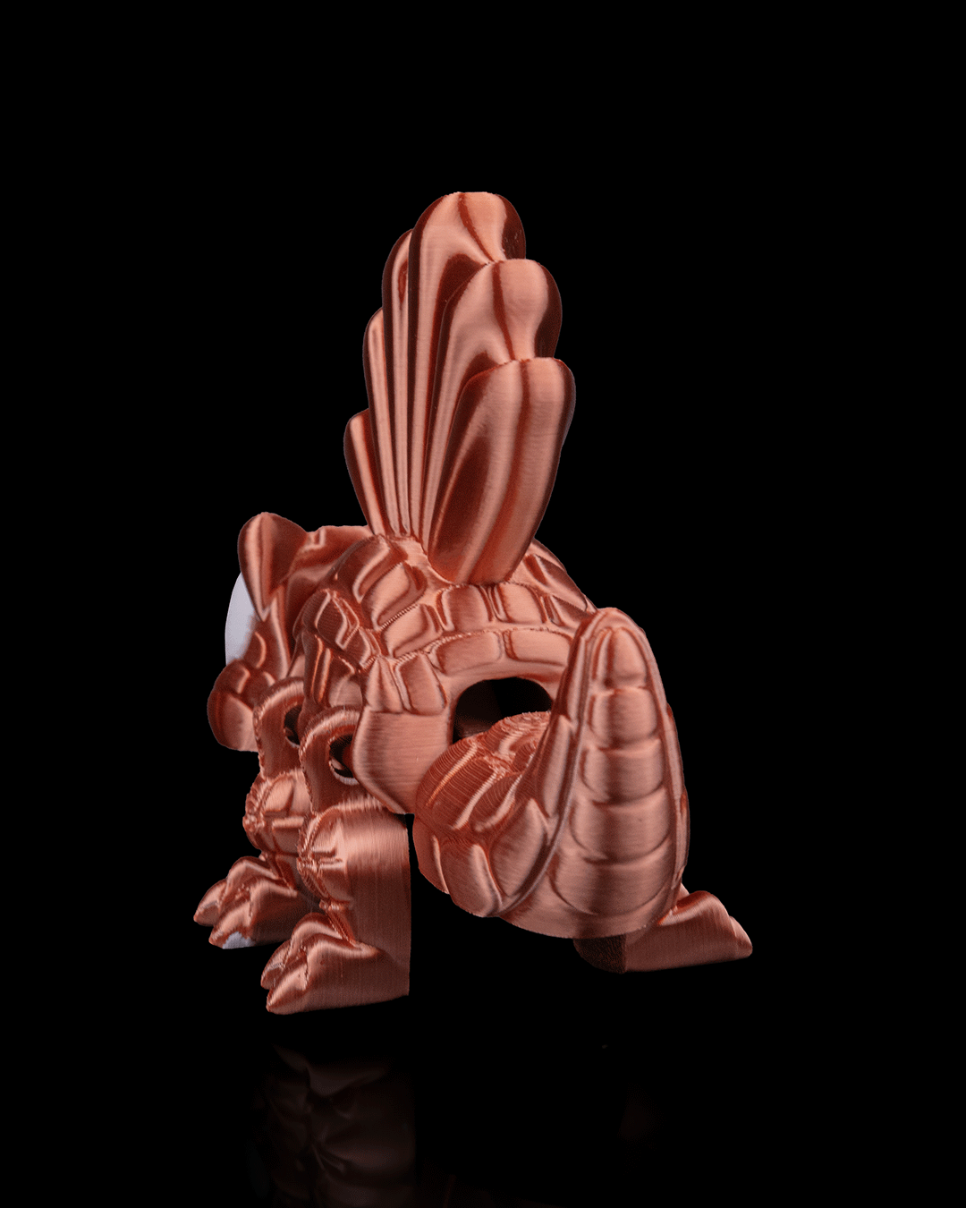 Dimetrodon Flexi Dinosaur Toy – 8cm Articulated Figure with Sailed Back | Dual & Tri-Color Flexible Fidget Dino