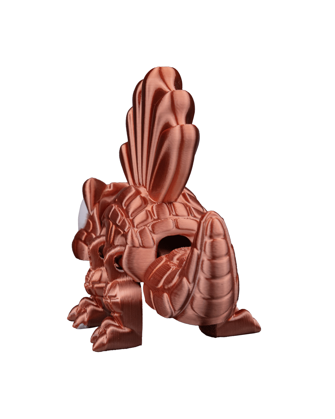 Dimetrodon Flexi Dinosaur Toy – 8cm Articulated Figure with Sailed Back | Dual & Tri-Color Flexible Fidget Dino